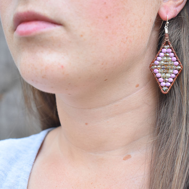 Bloom Leather Earrings