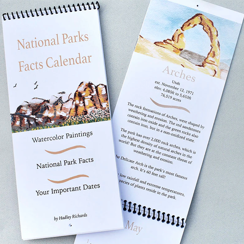 National Park Facts Calendar