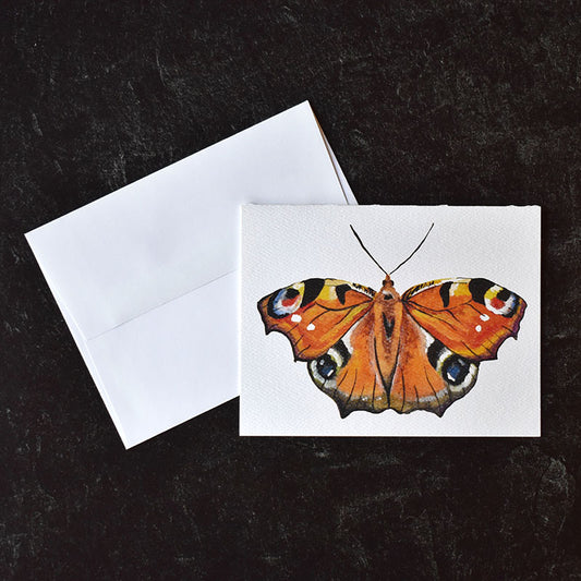 Peacock Butterfly Greeting Cards