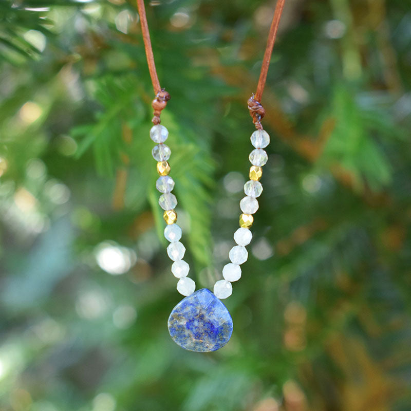 Lapis & Mixed Gemstones Denver Necklace