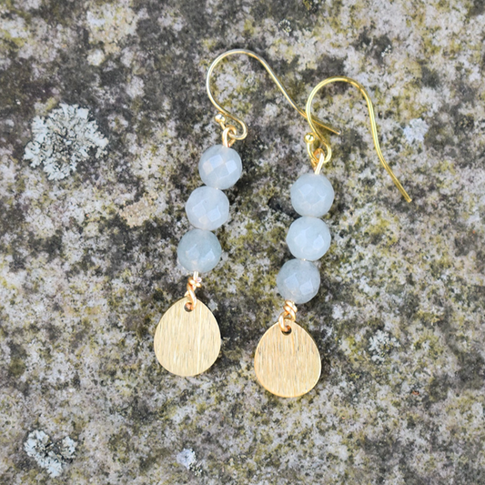 Aqua Quartz Earrings