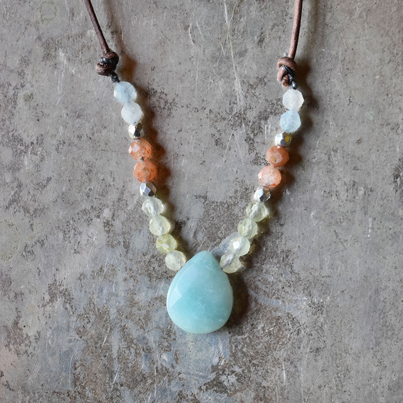 Amazonite & Mixed Gemstones Denver Necklace