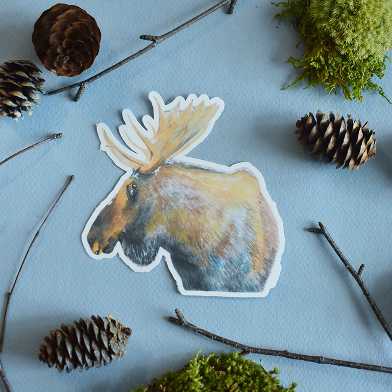 Moose Sticker