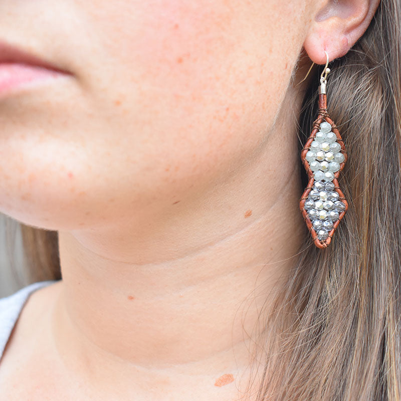 Ocean Leather Earrings