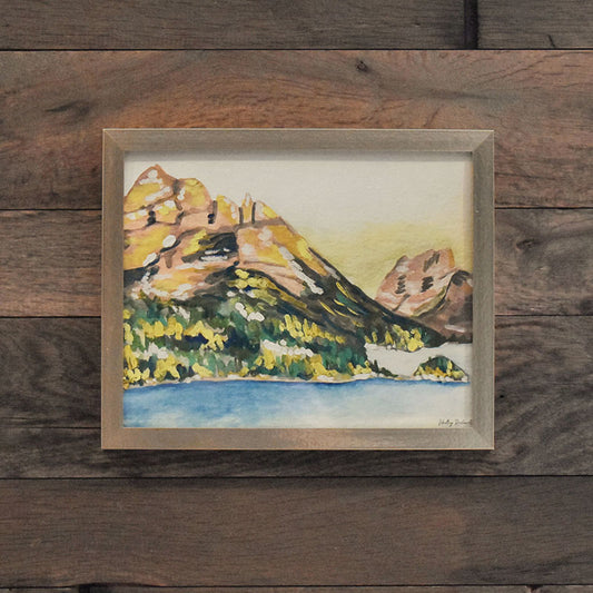 Glacier National Park 8x10 Watercolor Print