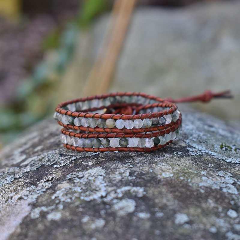 Green Rutilated Quartz - 2 Wrap