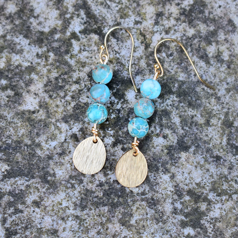 Aqua Terra Jasper Earrings