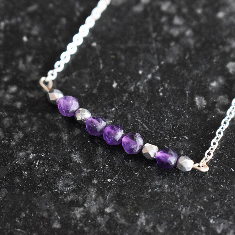 Amethyst & Silver Necklace