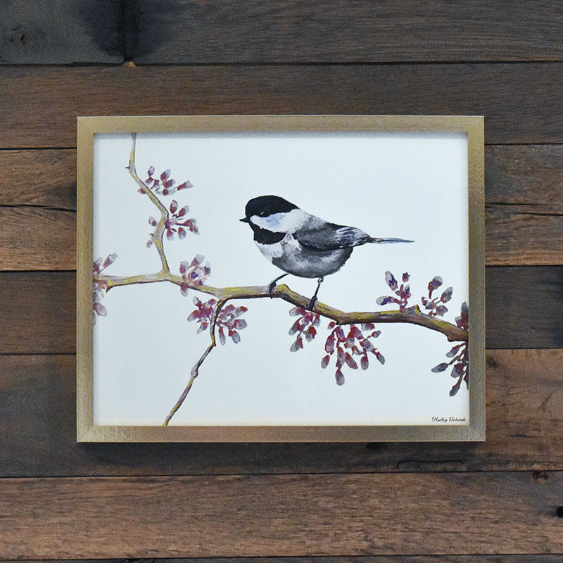 Chickadee 11x14 Watercolor Print