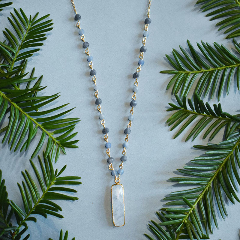 Moonstone & Glacier Necklace