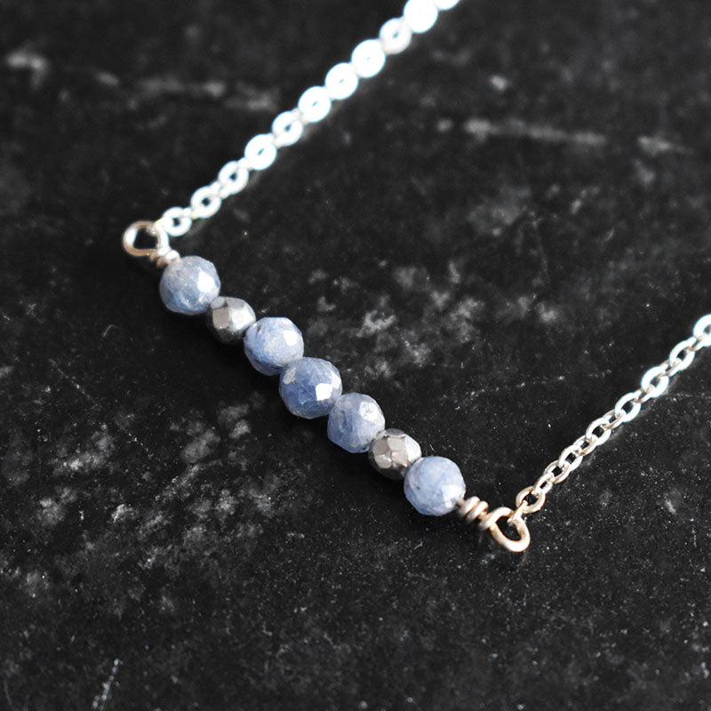 Sapphire & Silver Necklace