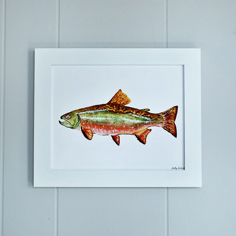 Brook Trout 8x10 Watercolor Print