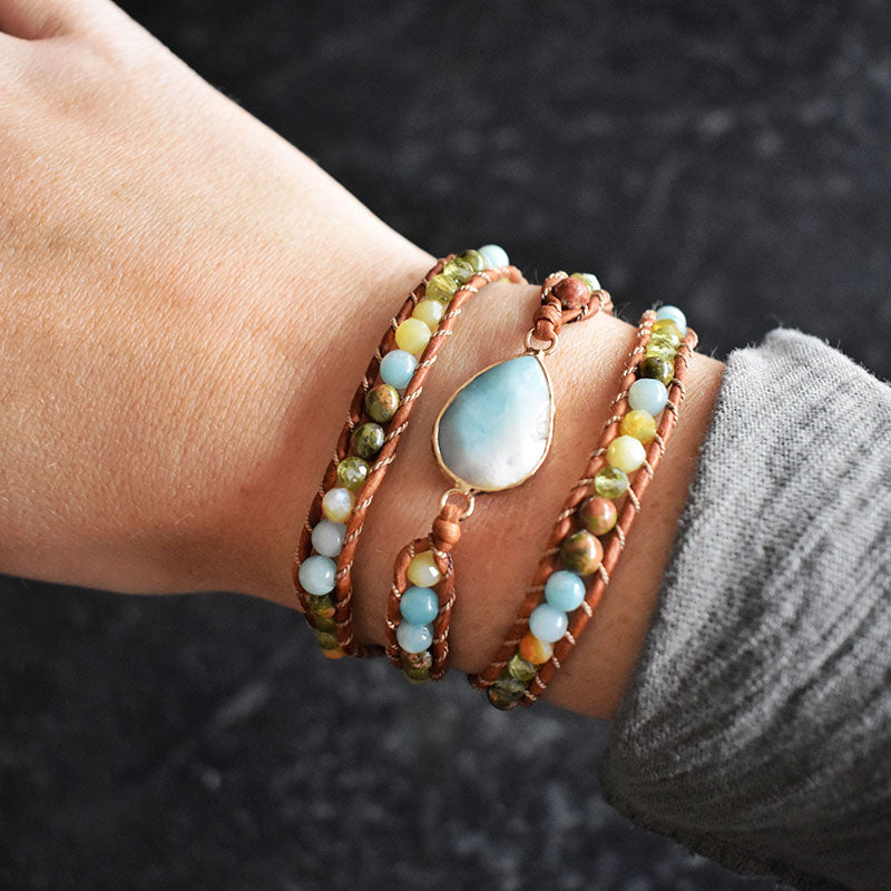 Meadow & Amazonite - 3 Wrap