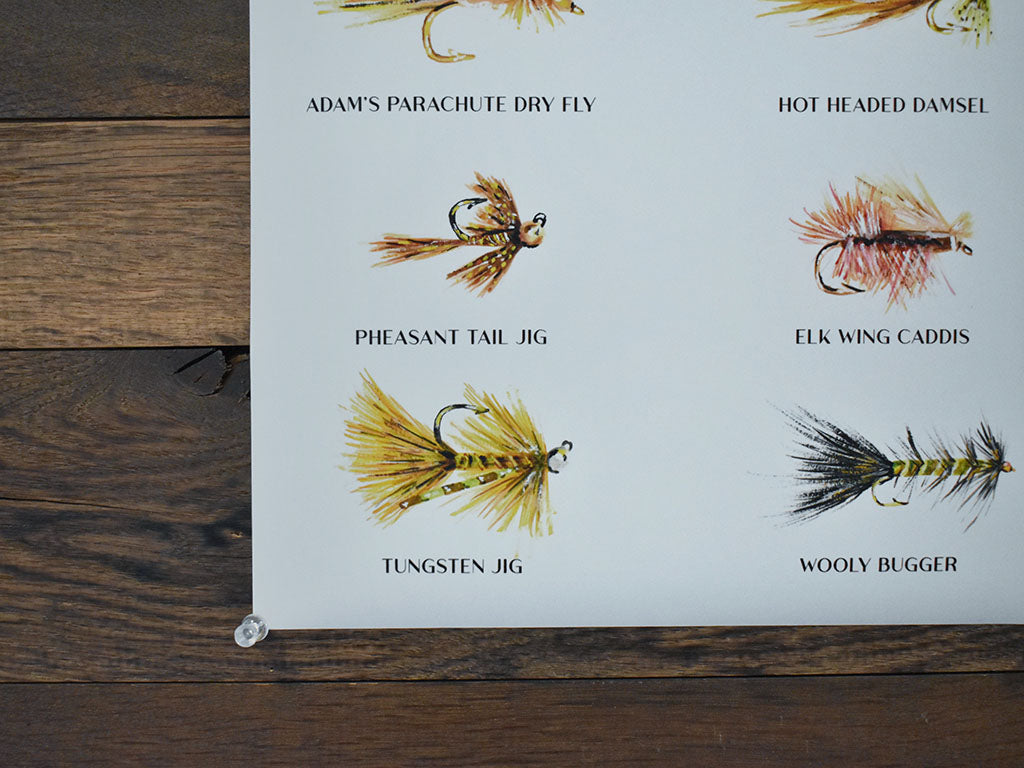 Trout Flies Poster