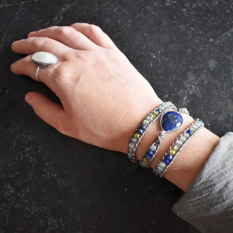 Rainforest & Lapis - 3 Wrap