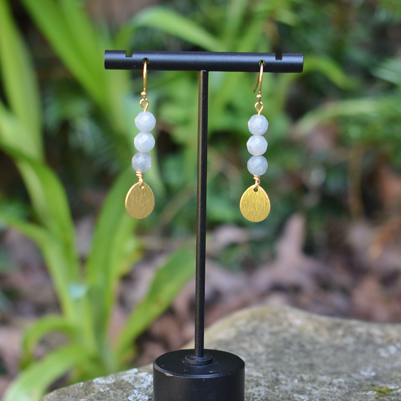 Aqua Quartz Earrings