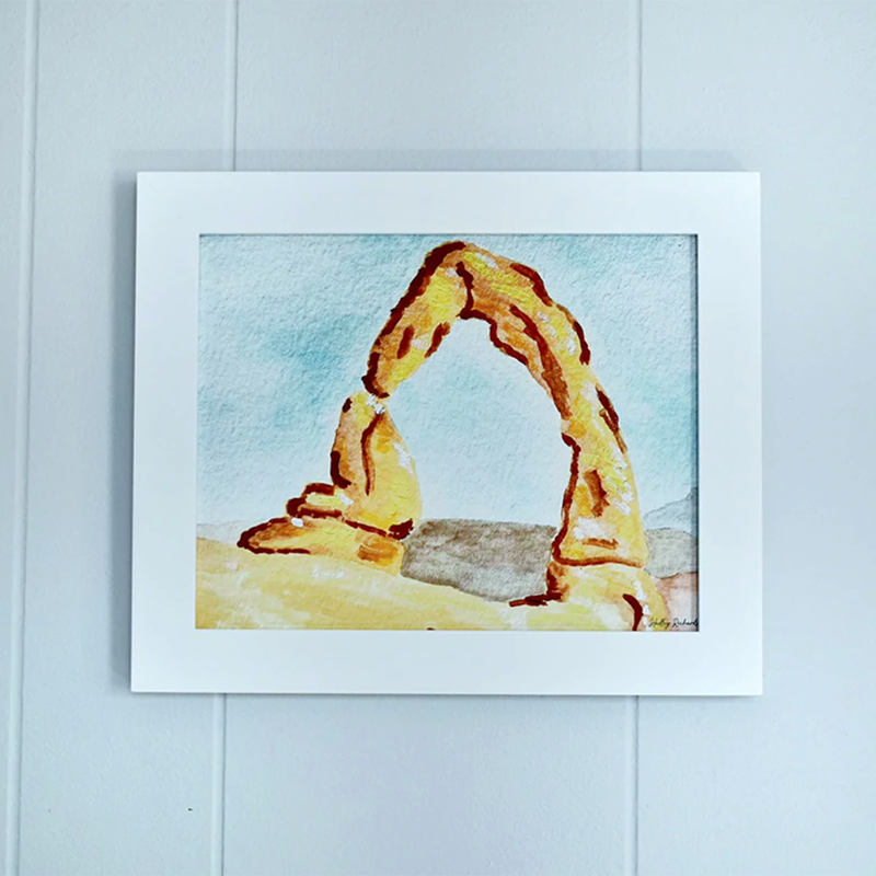 Arches National Park 8x10 Watercolor Print