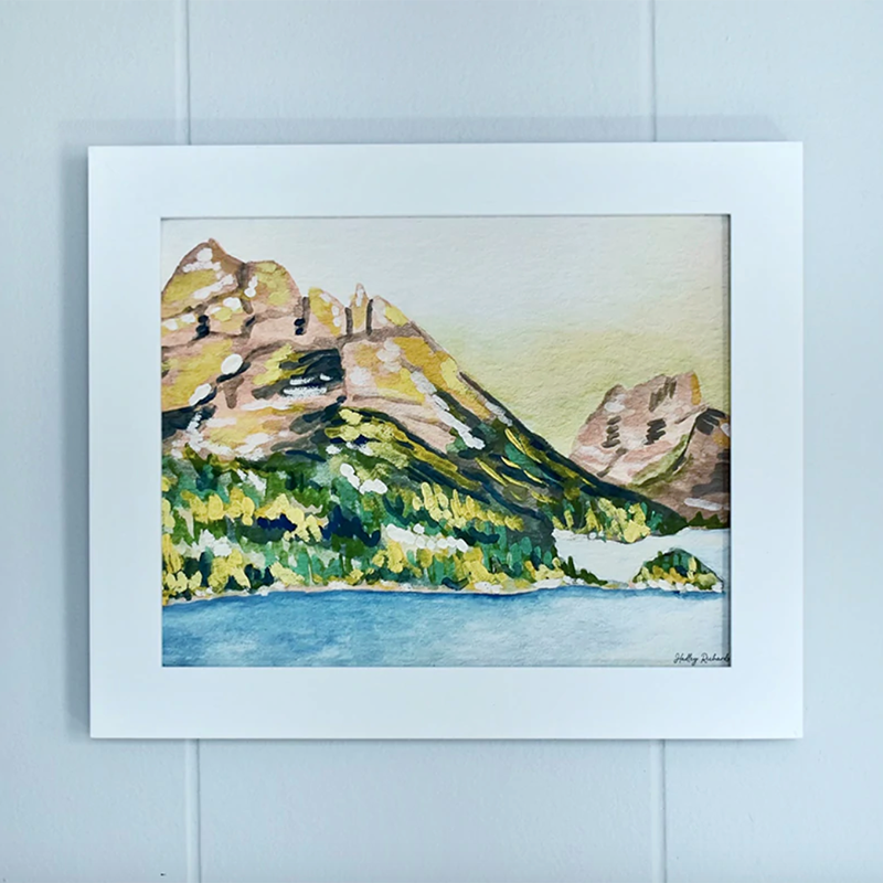 Glacier National Park 8x10 Watercolor Print