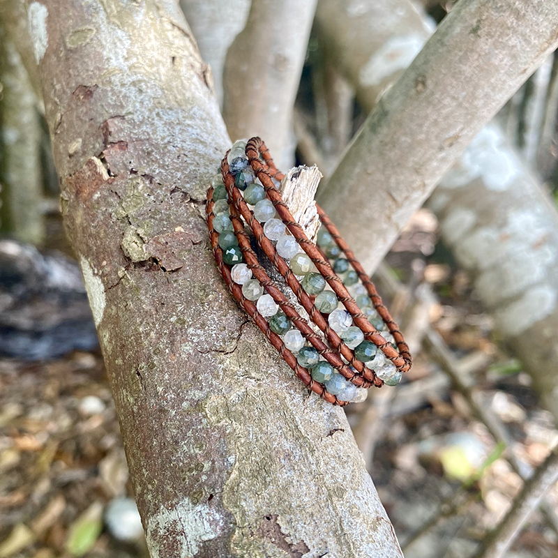 Green Rutilated Quartz - 2 Wrap