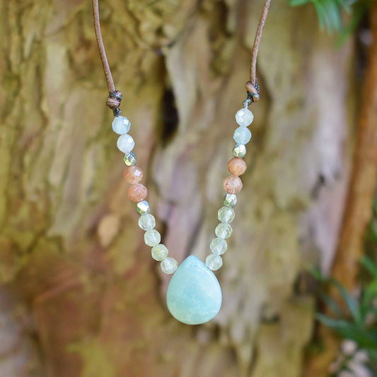 Amazonite & Mixed Gemstones Denver Necklace