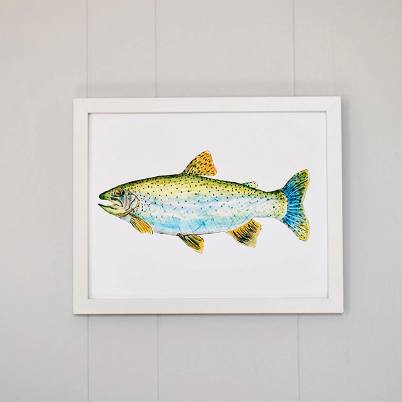 Rainbow Trout 11x14 Watercolor Print