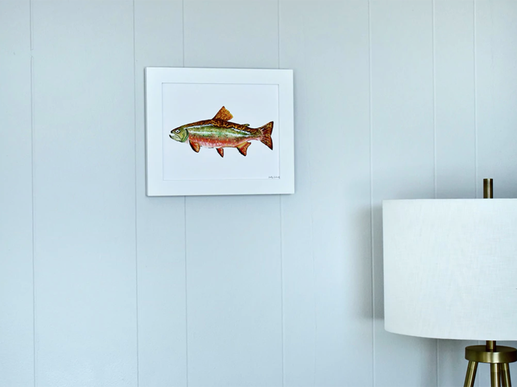 Brook Trout 8x10 Watercolor Print