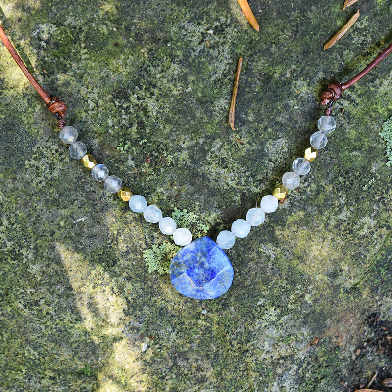 Lapis & Mixed Gemstones Denver Necklace