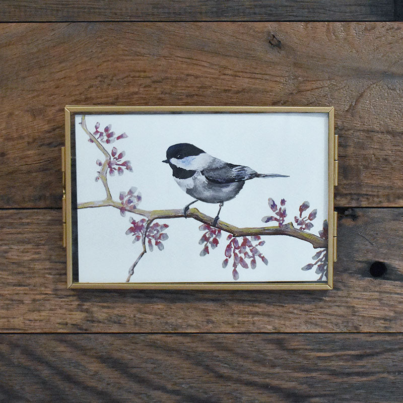 Chickadee 4x6 Watercolor Print