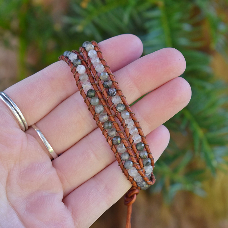 Green Rutilated Quartz - 2 Wrap