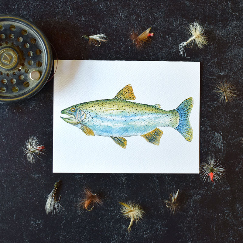 Rainbow Trout Greeting Cards