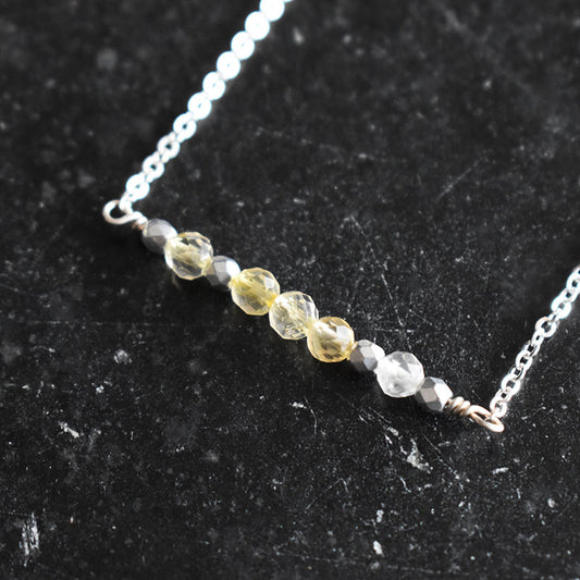 Citrine & Silver Necklace