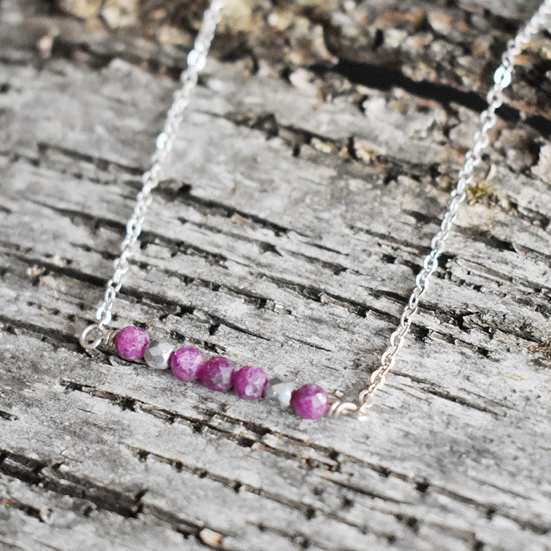 Ruby & Silver Necklace