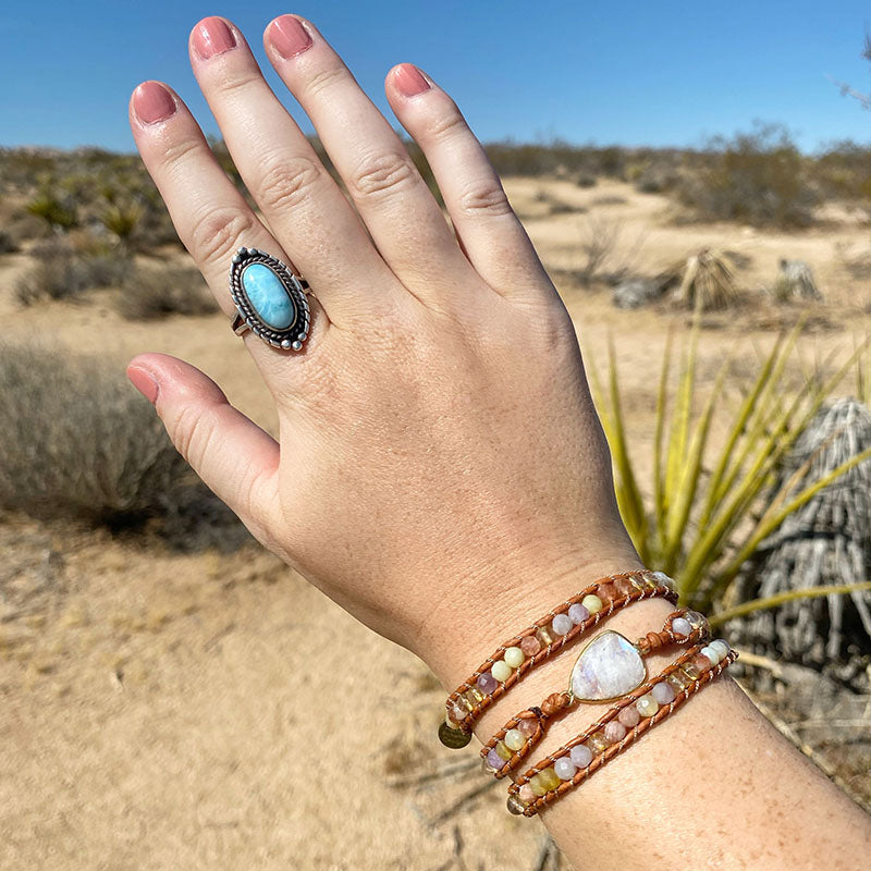 Desert & Moonstone - 3 Wrap