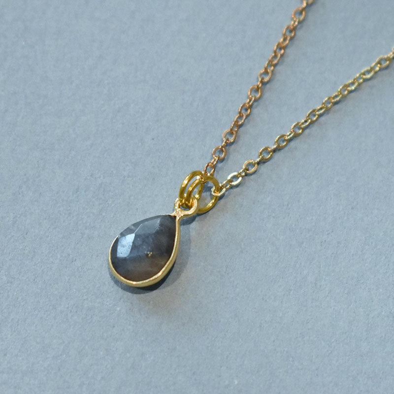 Labradorite & Forest Gold Necklace