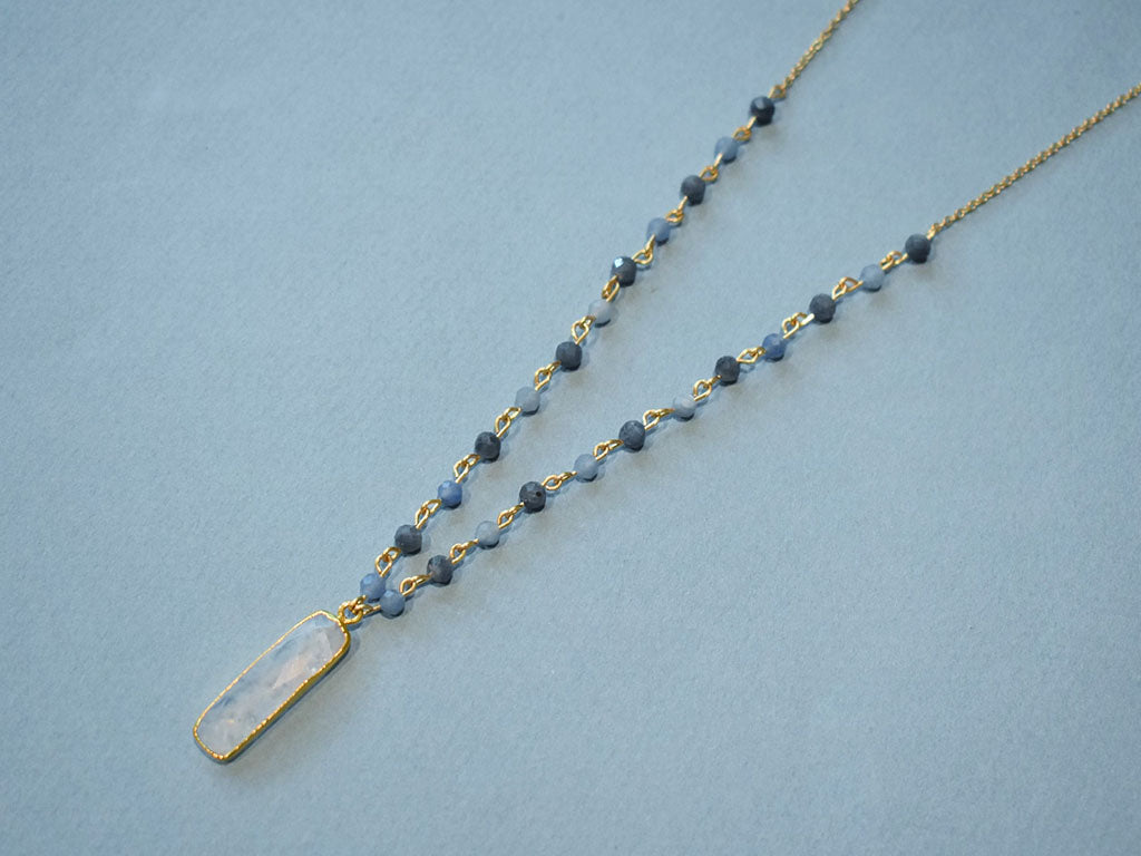 Moonstone & Glacier Necklace