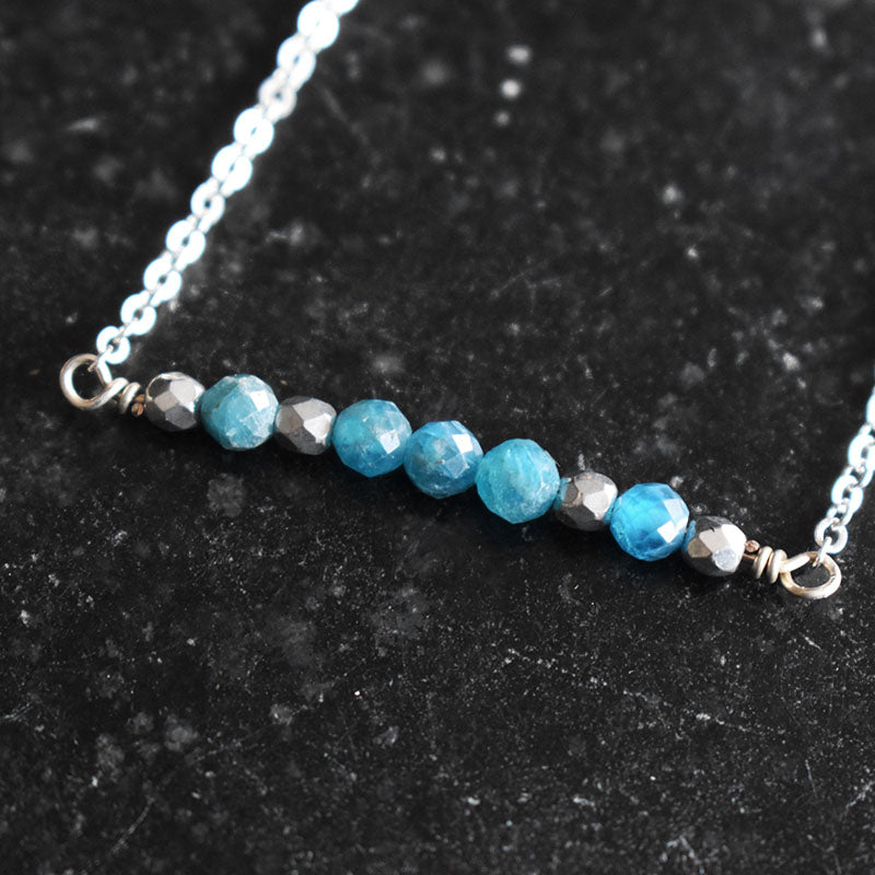 Apatite & Silver Necklace