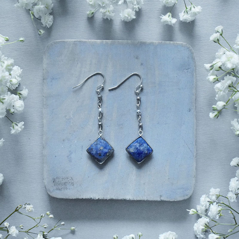 Lapis & Silver Earrings