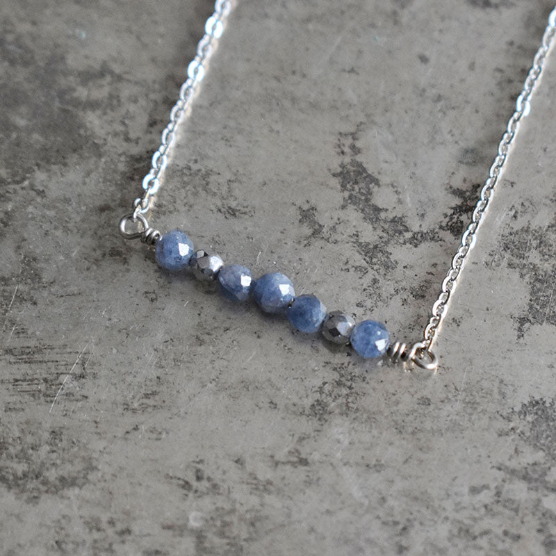 Sapphire & Silver Necklace