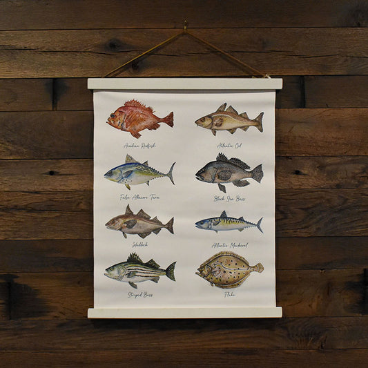 New England Saltwater Fish Canvas Print