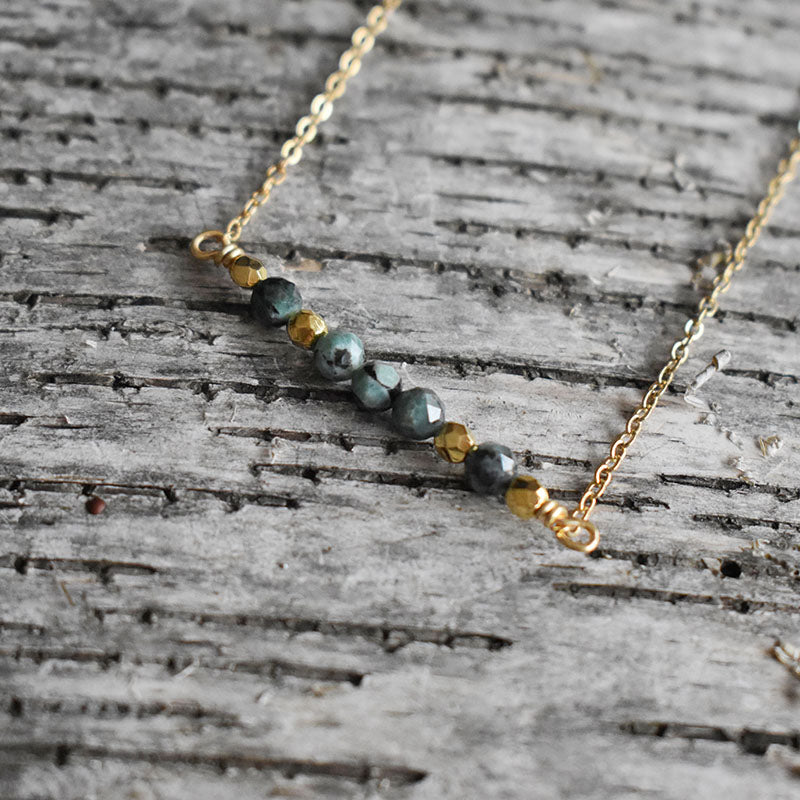 Emerald & Gold Necklace