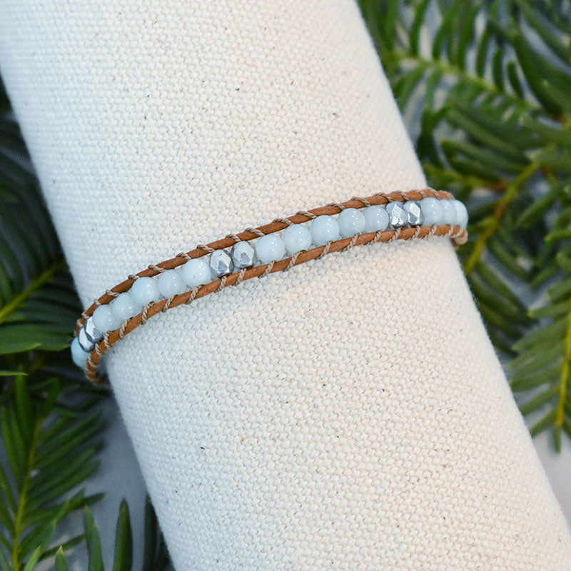 Amazonite & Silver - 1 Wrap