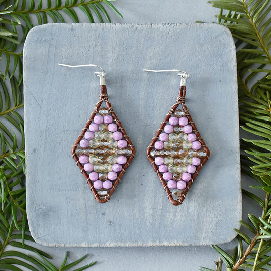 Bloom Leather Earrings