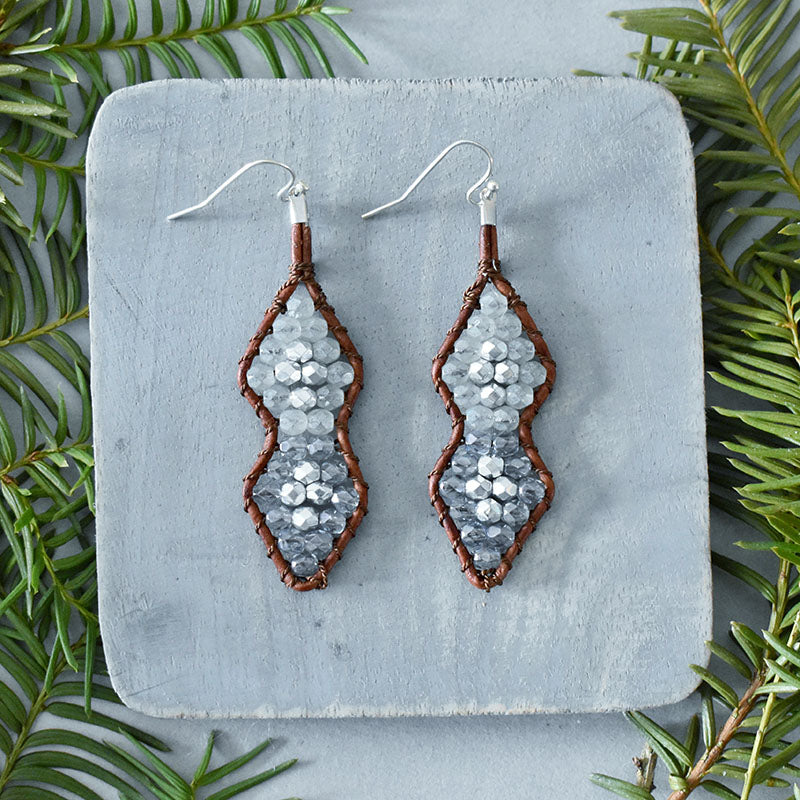 Ocean Leather Earrings