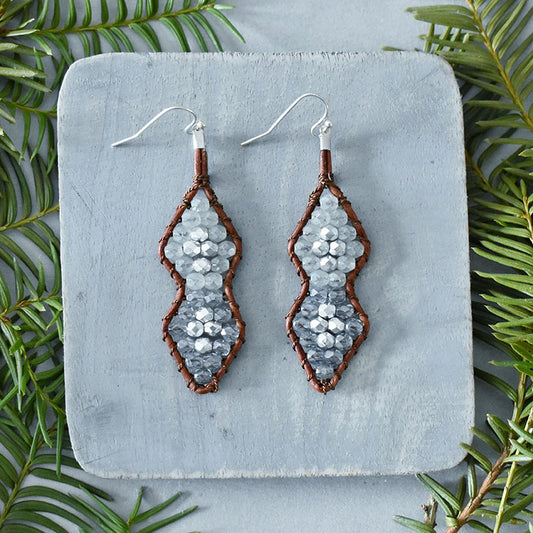 Ocean Leather Earrings