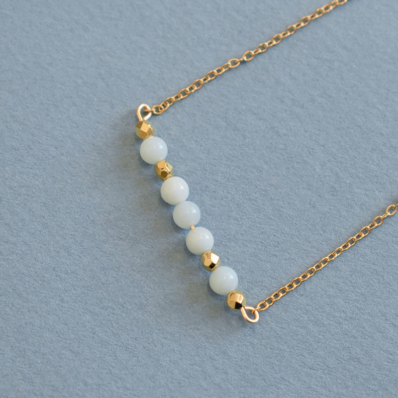 Amazonite & Gold Necklace