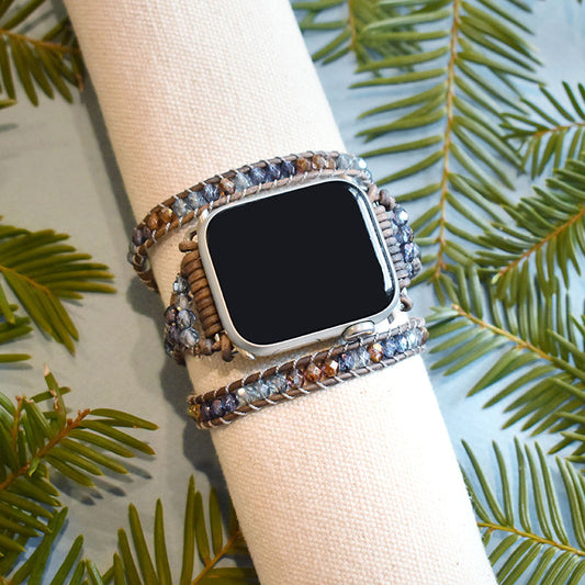 Sadie - Silver Apple Watch Wrap