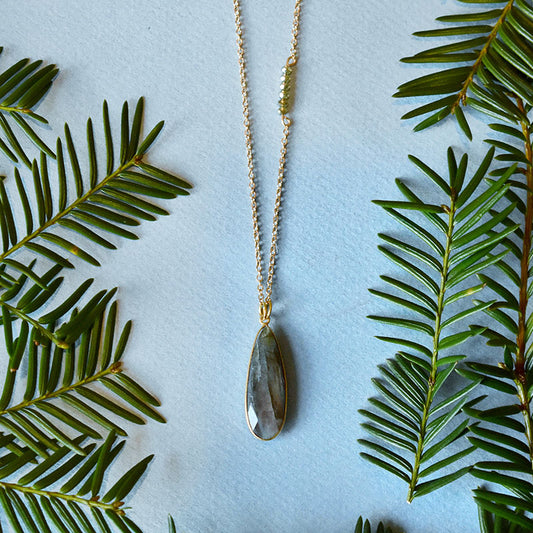 Labradorite & Champagne Necklace