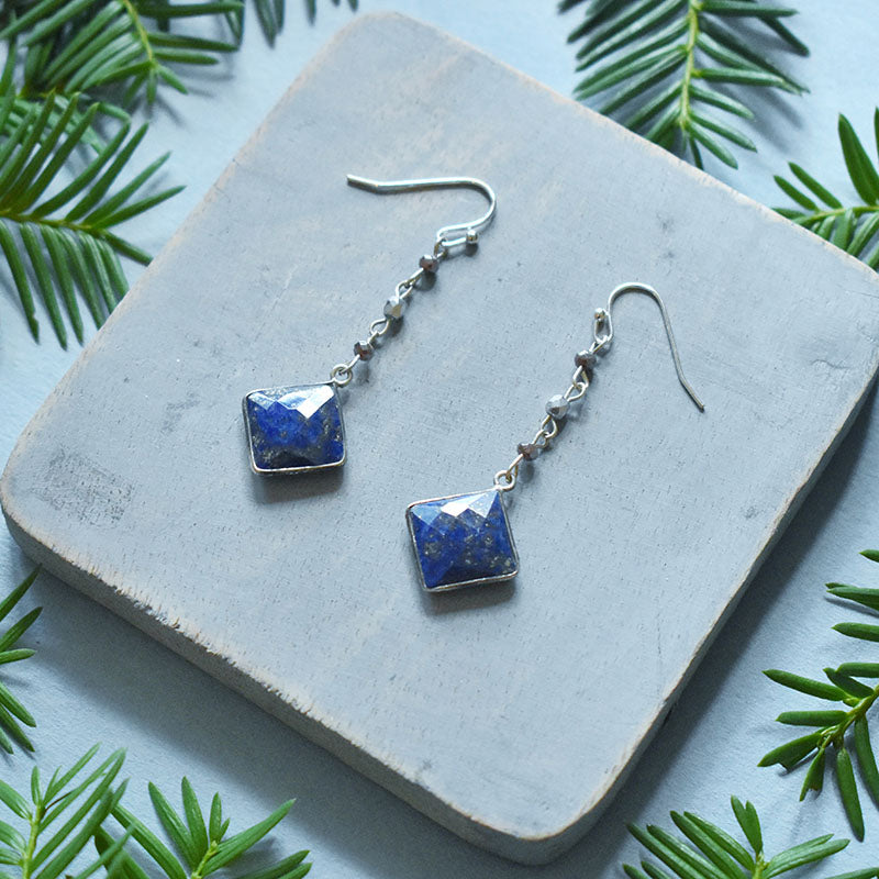 Lapis & Silver Earrings