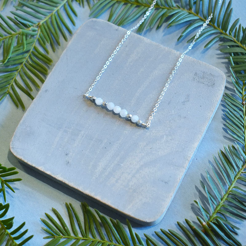 Moonstone & Silver Necklace