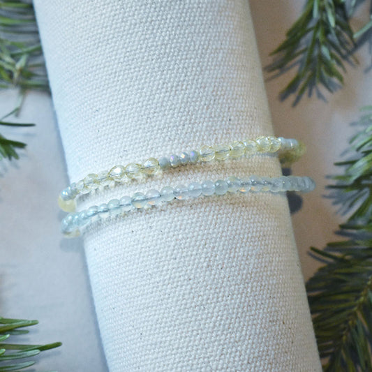 Prehnite Silver Bracelet